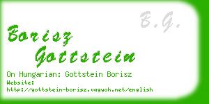 borisz gottstein business card